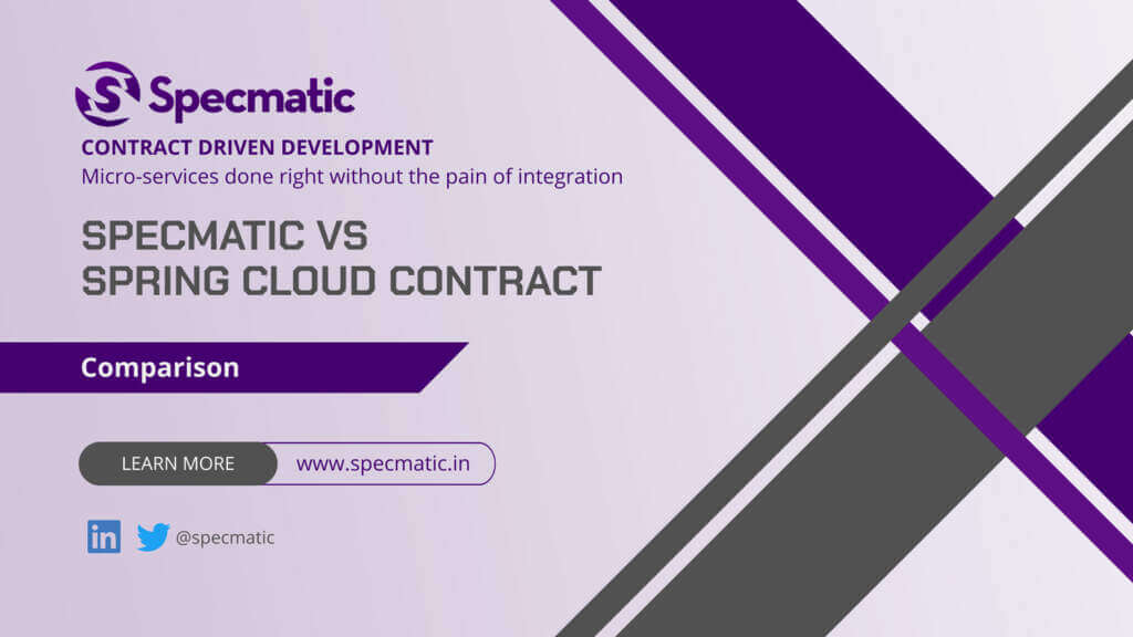 Comparison of Specmatic and Spring Cloud Contract.